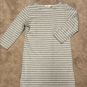 Vineyard Vines Gray & White Stripe Dress